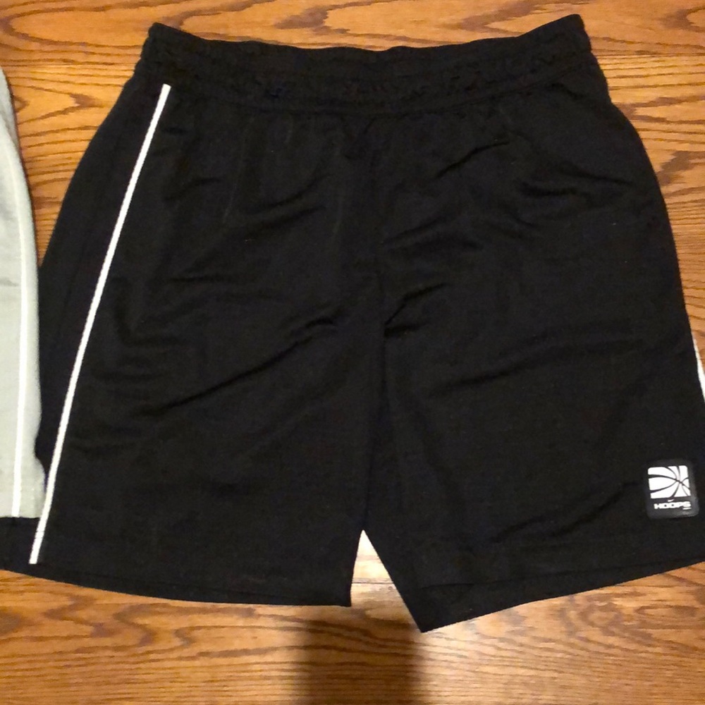 Women’s black and white basketball shorts